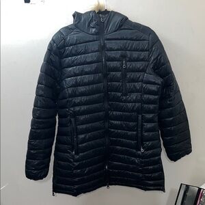 ✨🆕BNWOT Spire Black Puffer Faux Fur Winter Jacket Sz M!NEVER WORN!✨